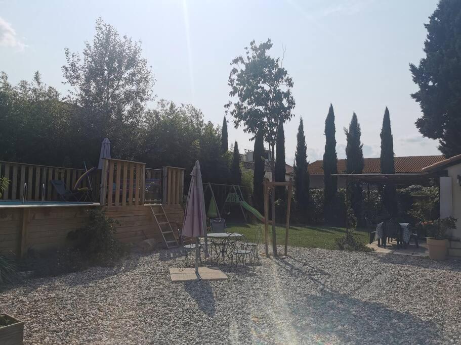 Maison Avec Piscine Dans Village Provencal. Courthézon Dış mekan fotoğraf